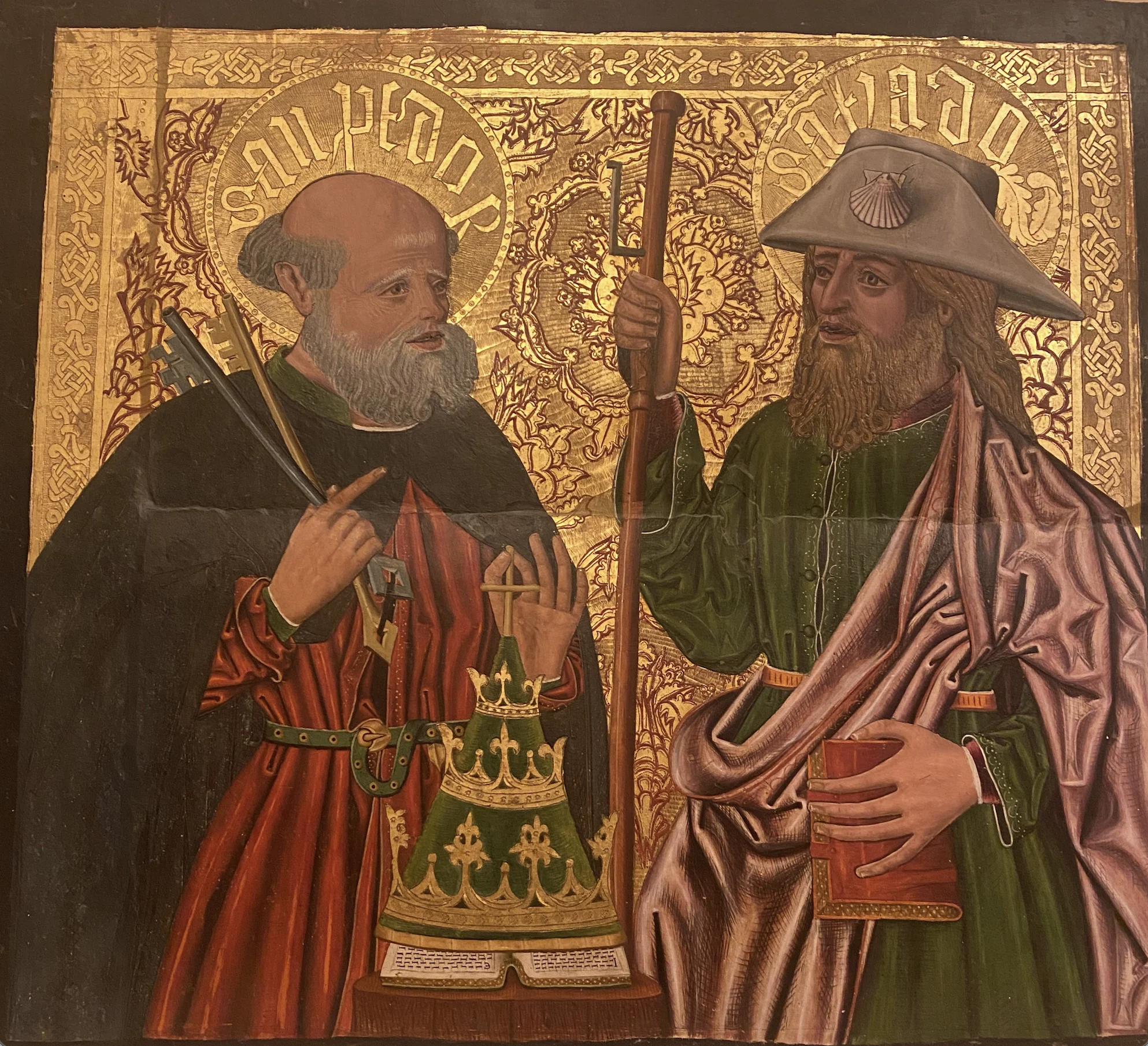 Historic artwork about the origins of the French Camino