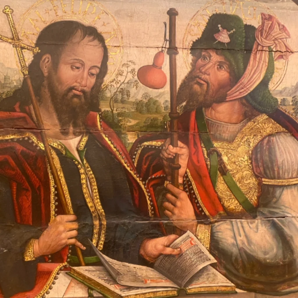 Historic Jacobean artwork used for the Caminos audio guide